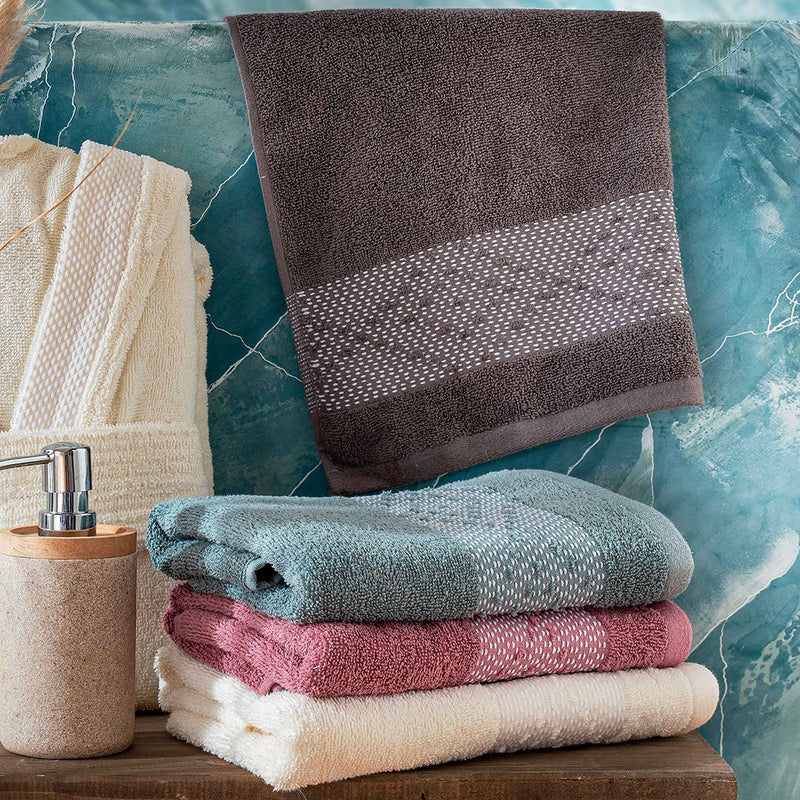 Set Asciugamani SEMAXE Da 6 Pezzi: 2 Bagni+2 Mani+2 Salviette - Foto 9