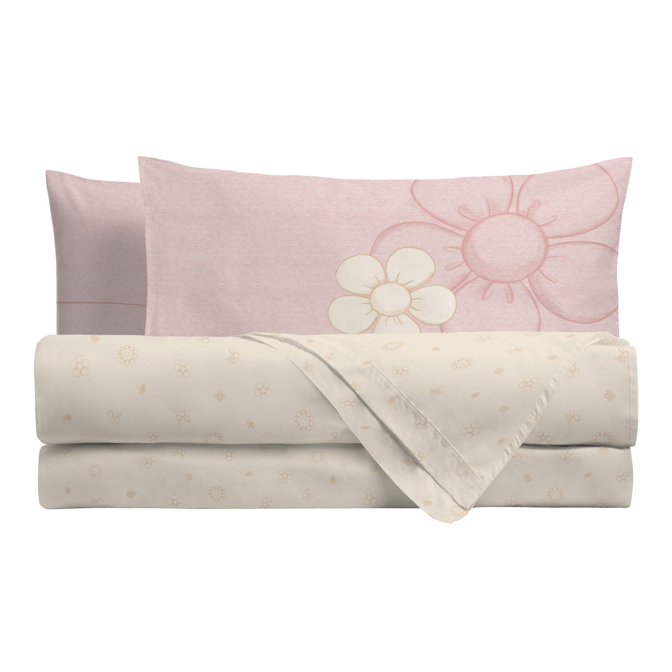 Drucon Set Di Biancheria Da Letto Matrimoniale Queen Size Con Motivo Floreale - 3 Pezzi In Morbida Microfibra, Leggero Per Tutte Le Stagioni