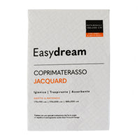 EasyDream Coprimaterasso Matrimoniale 180x200 in Spugna Jacquard Tinta Unita Optical White - Amo La Casa Shop