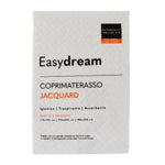 EasyDream Coprimaterasso Matrimoniale in Spugna Jacquard Tinta Unita Optical White