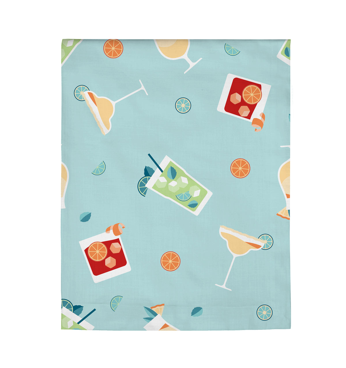 Tovaglia Antimacchia 140x180 cm Drinks Light Blue
