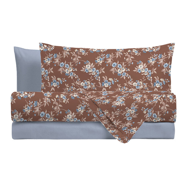 Parure Copripiumino Piazza e Mezza in Cotone con Stampa - Fantasia Dream Me Amber Brown