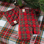 Set Guantone + Presina British Gift Standard Tartan Green