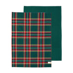 Set 2 Strofinacci British Gift 45x65 cm Tartan Green