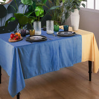 Tovaglia Antimacchia Sunrise 140x240 cm Linen Blue - Amo La Casa Shop