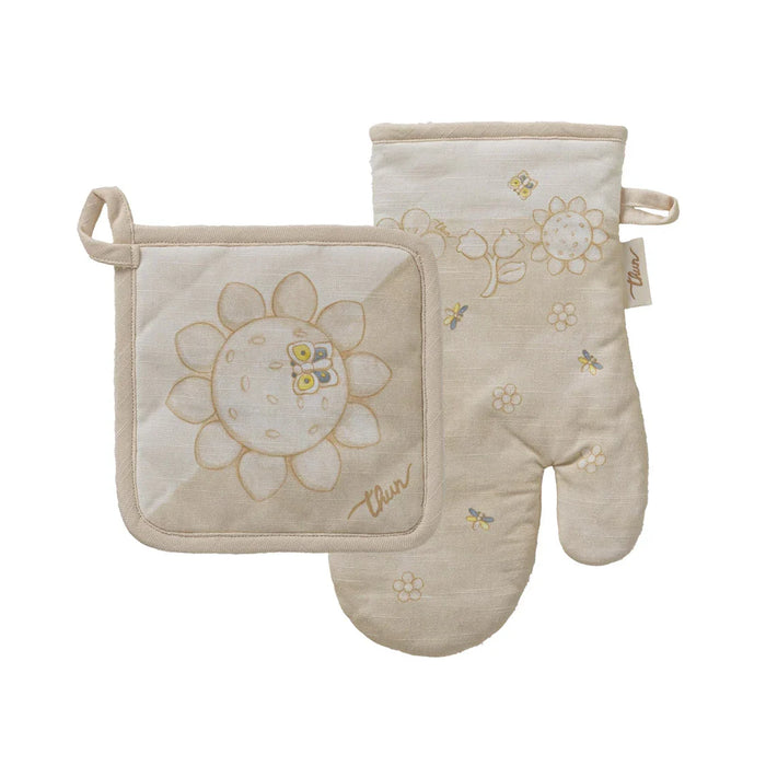 THUN® Set 2 pezzi Presina e Guantone Elegance Standard Beige - Amo La Casa Shop