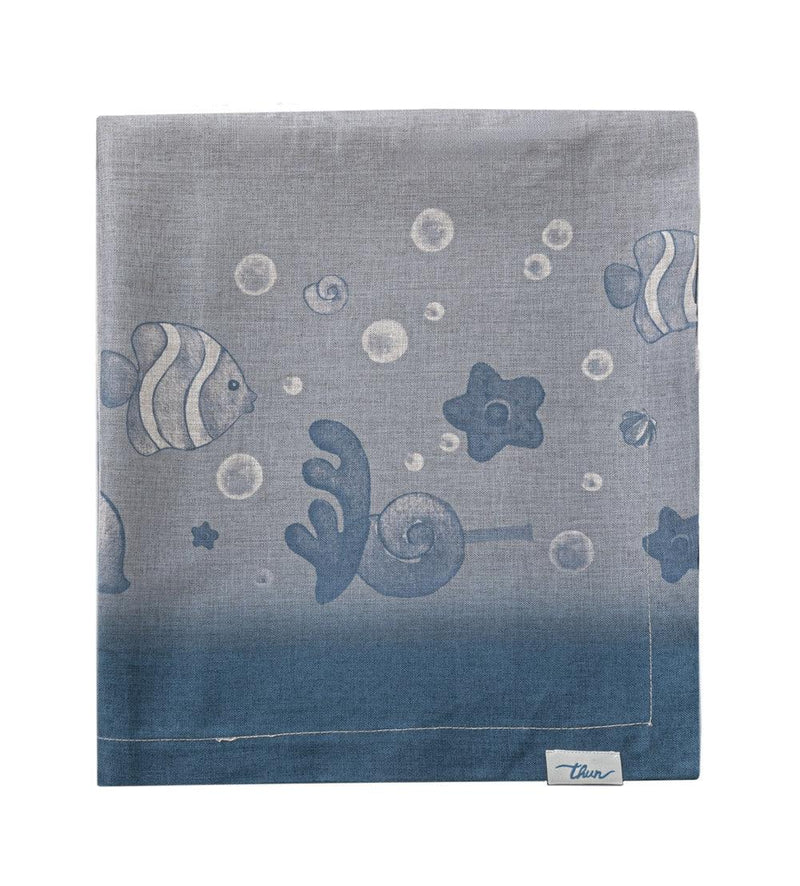 THUN® Tovaglia Antimacchia Effetto Lino 150x260 cm Mare da Amare Blue - Amo La Casa Shop