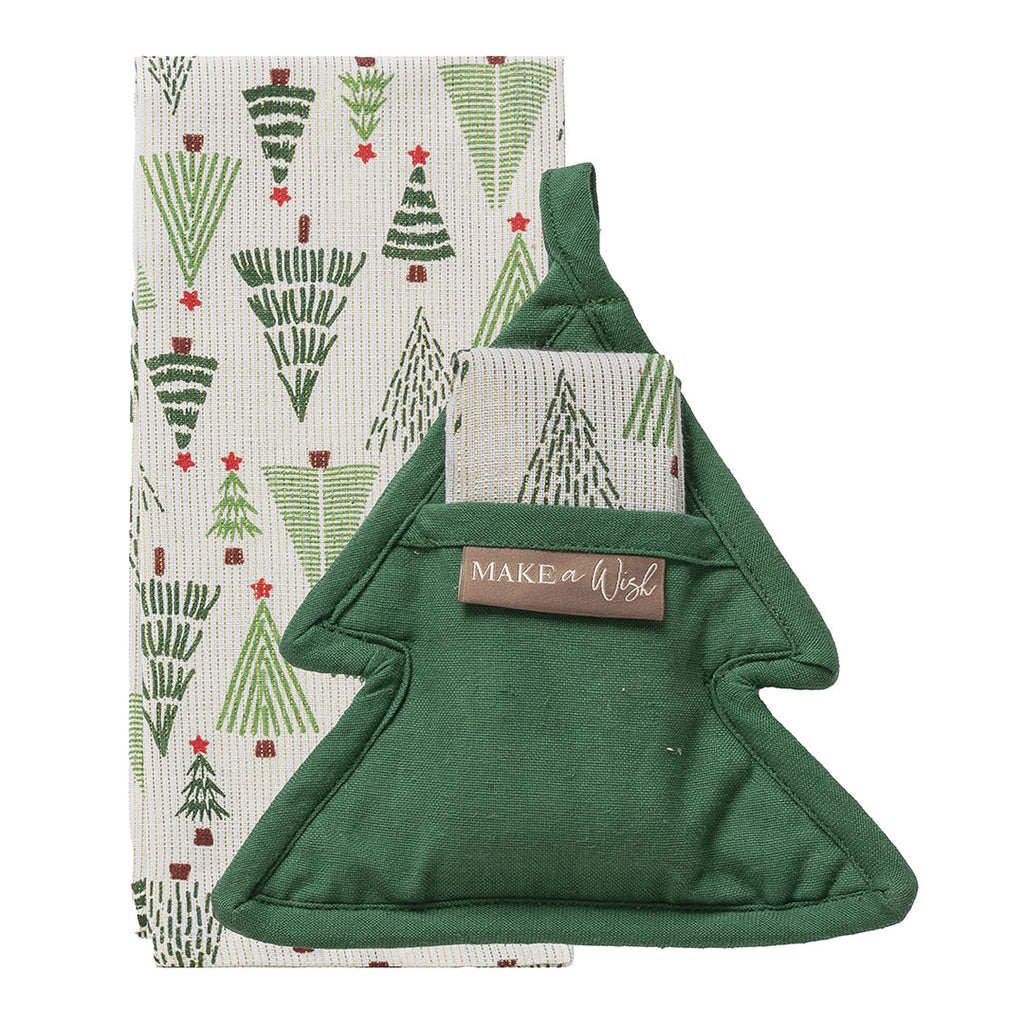 Presina + Strofinaccio Pyrenees Present Pine Trees Green - Amo La Casa Shop