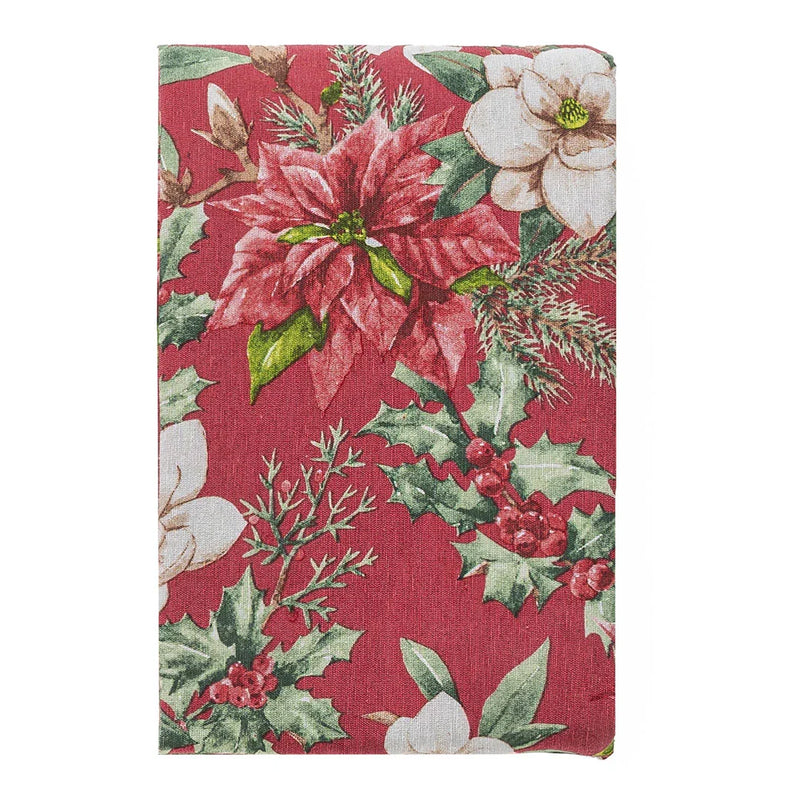Tovaglia 120x160 cm Deco Dolomites Dream Poinsetta And Flower Red - Amo La Casa Shop