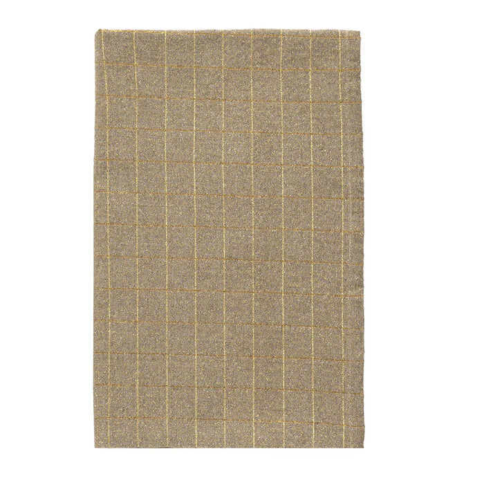 Runner Tinto in Filo 45x140 cm Himalayan Home Grid Beige - Amo La Casa Shop