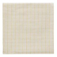 Tovaglia Tinta in Filo 140x180 cm Himalayan Home Grid Cream - Amo La Casa Shop