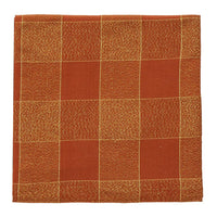 Tovaglia Tinta in Filo 140x320 cm Alpine Aura Check Rust - Amo La Casa Shop
