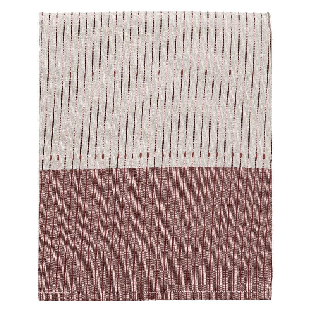 Tovaglia 140x240 cm Tinta in Filo Rhum Boho Marsala - Amo La Casa Shop