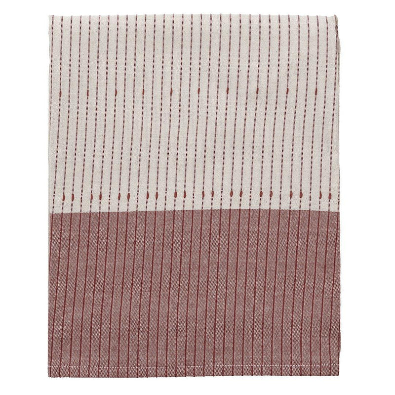 Tovaglia 140x240 cm Tinta in Filo Rhum Boho Marsala - Amo La Casa Shop