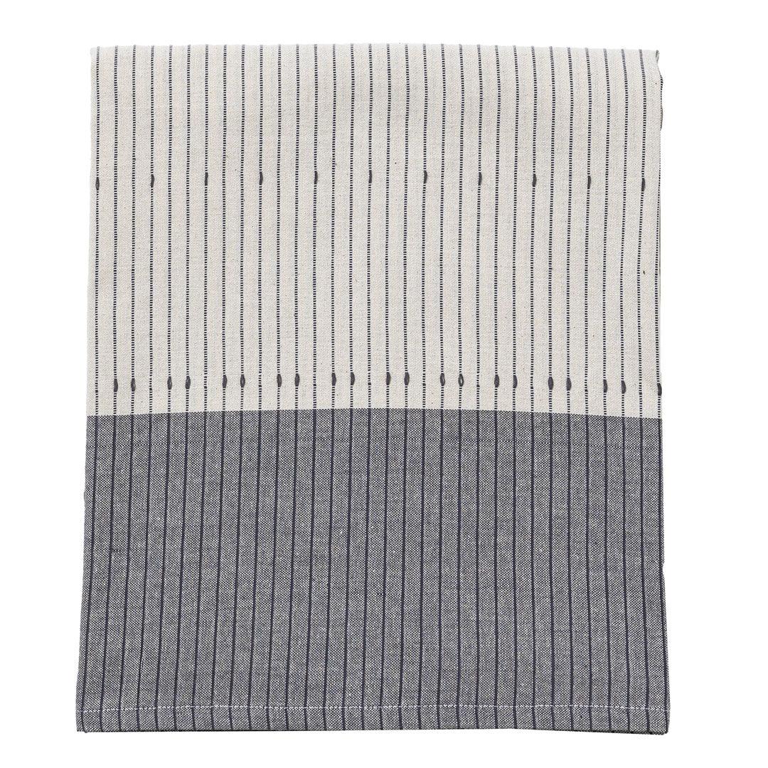 Tovaglia 140x240 cm Tinta in Filo Rhum Boho Grigio Scuro - Amo La Casa Shop