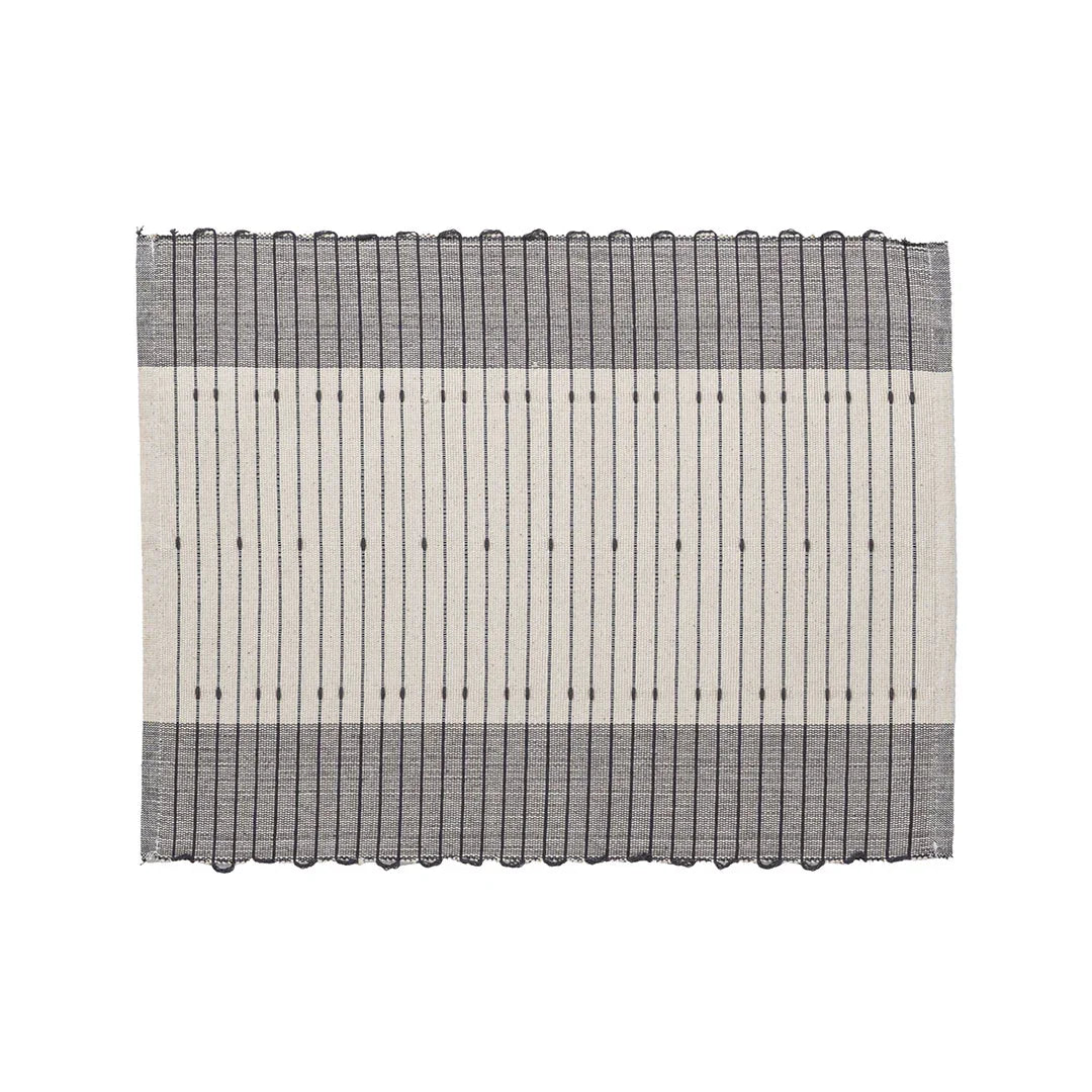 Set 2 Tovagliette 33x45 cm Rhum Boho Grigio Scuro - Amo La Casa Shop