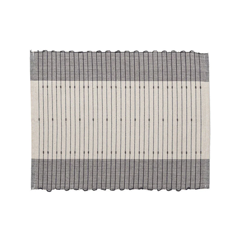 Set 2 Tovagliette 33x45 cm Rhum Boho Grigio Scuro - Amo La Casa Shop