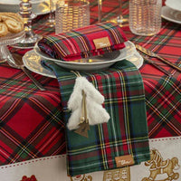 THUN® Set 2 Strofinacci + Tag 50x70 cm Thunland Tartan Red/Green - Amo La Casa Shop