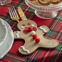 THUN® Set Portaposate Thunland Gingerbread Man and Snowman Beige - Amo La Casa Shop