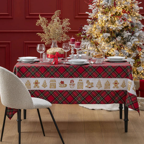 THUN® Tovaglia 160x270 cm Thunland Gingerbread Red - Amo La Casa Shop