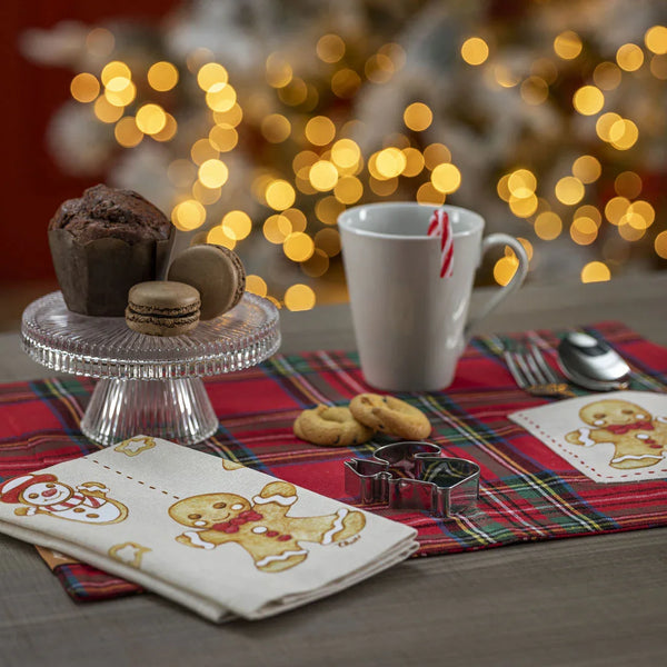 THUN® Set 2 Pezzi Tovaglia + Tovagliolo Thunland Gingerbread Red - Amo La Casa Shop
