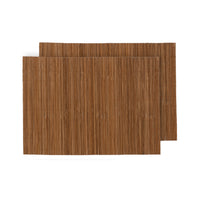 Set 2 Tovagliette Bamboo cm 45x30 Tinta Unita Natural