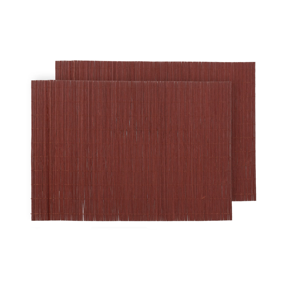 Set 2 Tovagliette Bamboo cm 45x30 Tinta Unita Rust