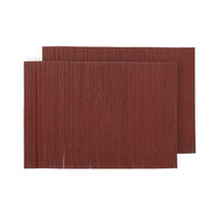 Set 2 Tovagliette Bamboo cm 45x30 Tinta Unita Rust