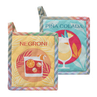 Set 2 Presine Shades Standard Negroni & Pina Colada Multicolor