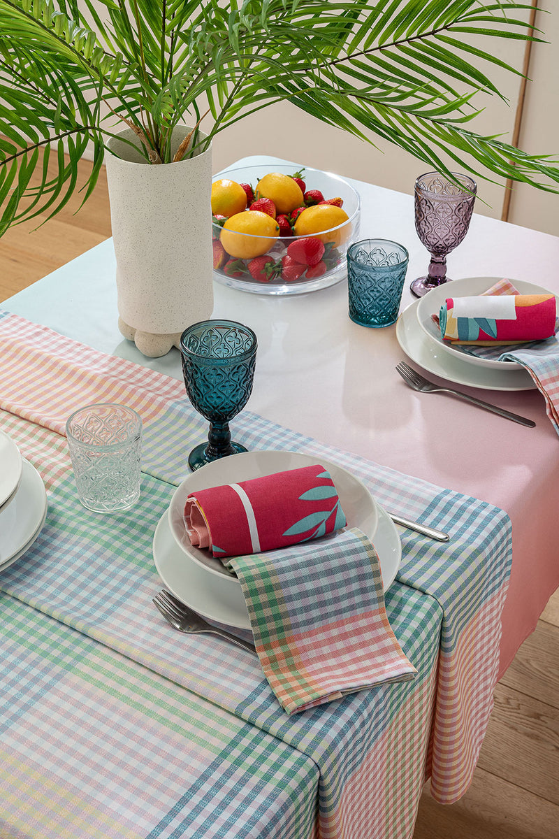 Tovaglia Antimacchia 140x180 cm Shades Yellow Teal