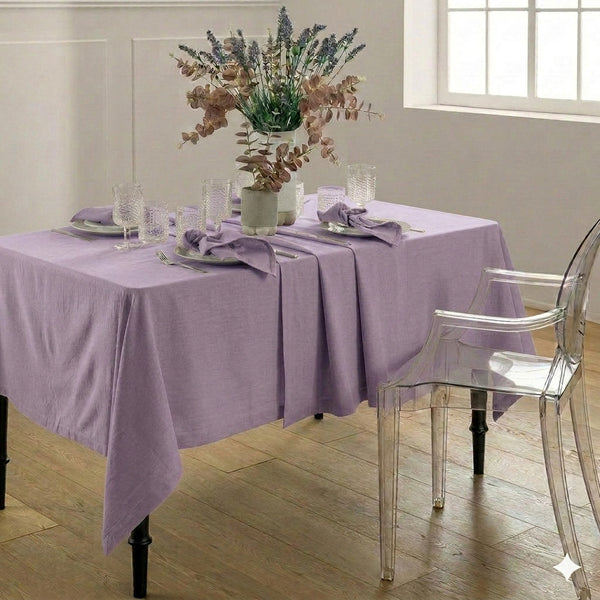 Tovaglia Tinta in Filo Atelier Fragrance 140x180 cm Tinta Unita Lilac