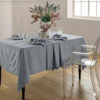 Tovaglia Tinta in Filo Atelier Fragrance 140x180 cm Tinta Unita Silver Sky