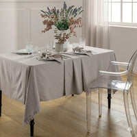 Tovaglia Tinta in Filo Atelier Fragrance 140x180 cm Tinta Unita Ash Grey