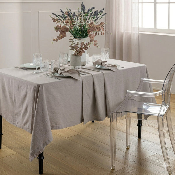 Tovaglia Tinta in Filo Atelier Fragrance 140x180 cm Tinta Unita Ash Grey