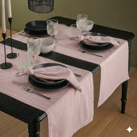 Runner Tinto in Filo Tinta in Atelier Fragrance 45x140 cm Tinta Unita Powder Pink