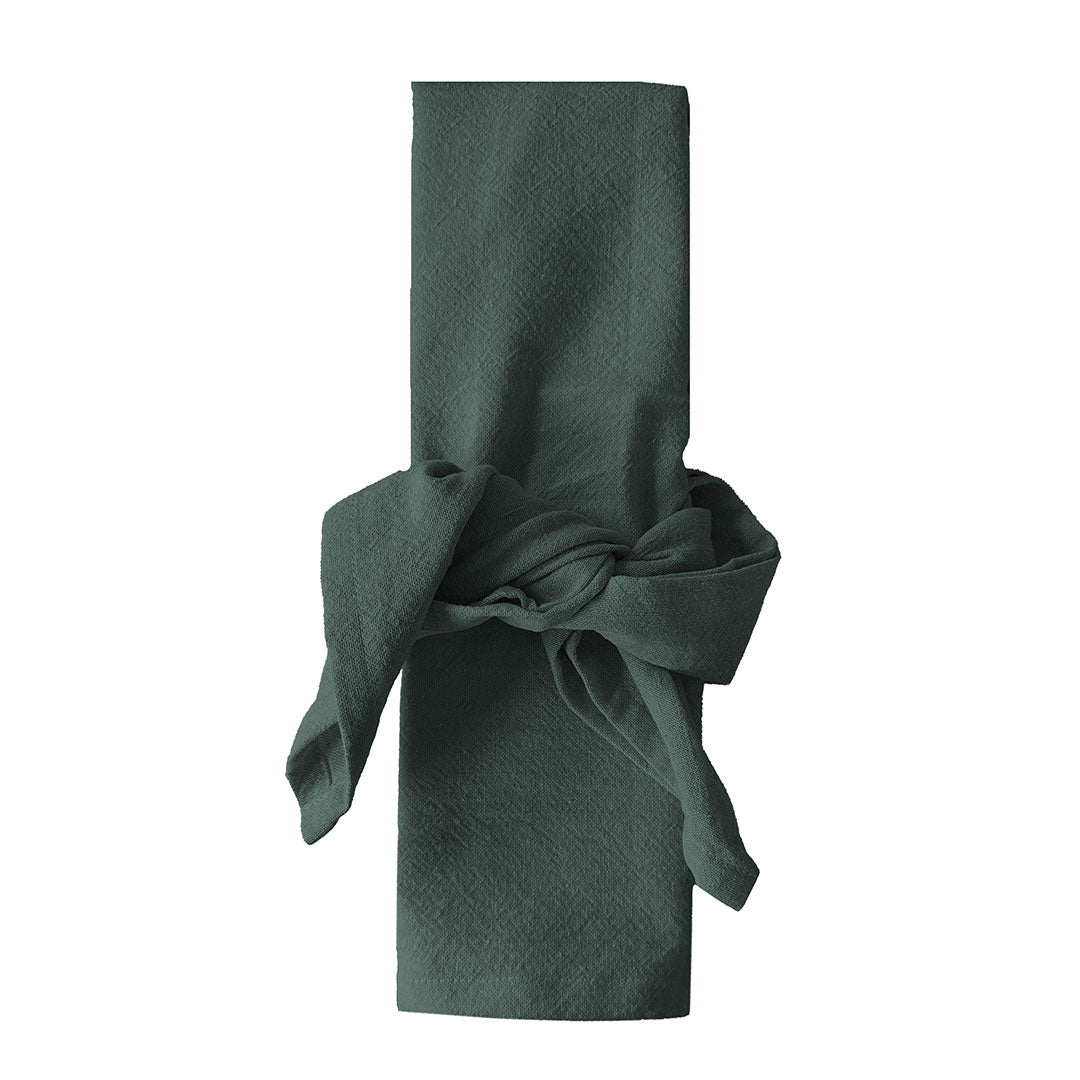Set Tovaglietta + Tovagliolo Atelier Fragrance Standard Tinta Unita Dark Green