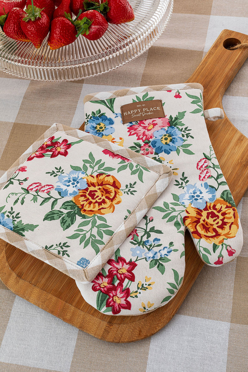 Set Guantone + Presina Secret Garden Standard Debby Beige
