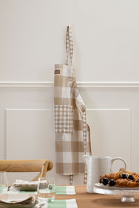 Grembiule Secret Garden 60x80 cm Vichy Beige