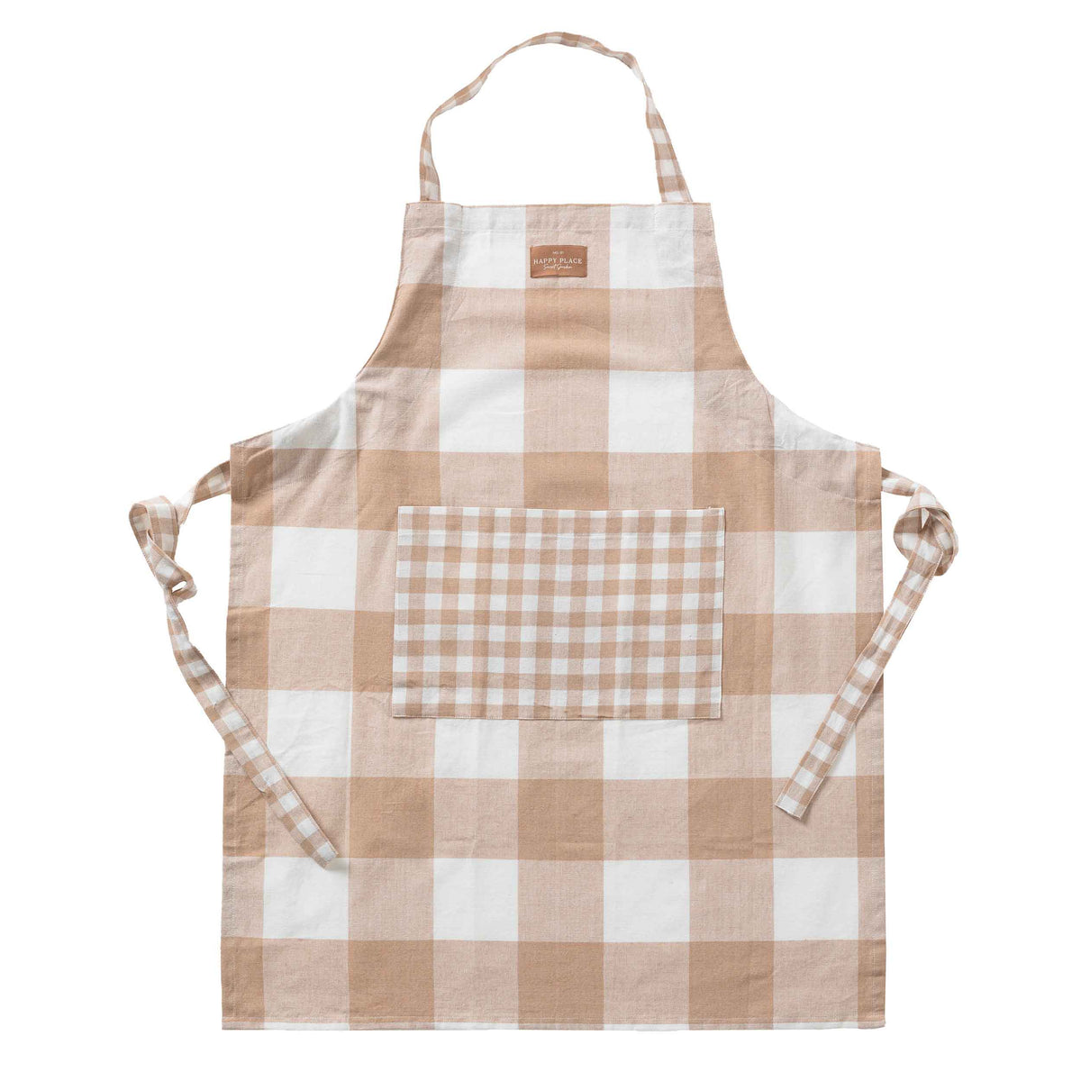 Grembiule Secret Garden 60x80 cm Vichy Beige