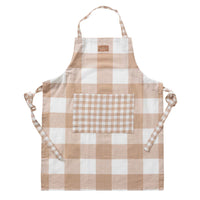 Grembiule Secret Garden 60x80 cm Vichy Beige