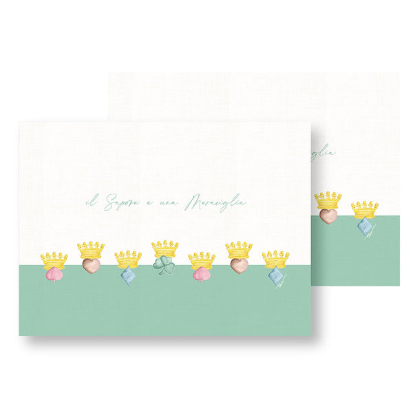 THUN® Set 2 Tovagliette Antimacchia Primavera/Pasqua  33x45 cm Royal Multicolor