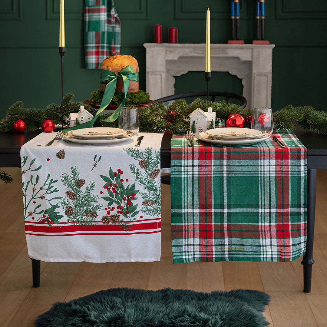Runner Classy Holly 45x140 cm Tartan Green