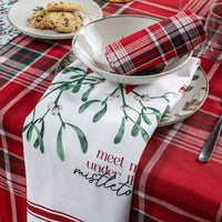 Set 2 Strofinacci Classy Holly 45x65 cm Tartan Red