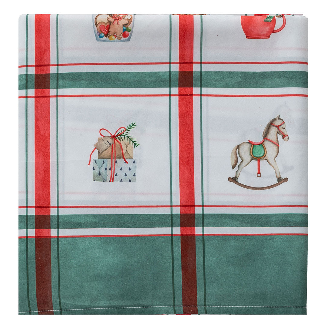 Tovaglia Idrorepellente Stampa Digitale Classy Holly 120x160 cm Jolly Tartan Multicolor