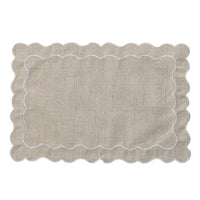 Set 2 Tovagliette Classy Holly 43x30 Tinta Unita White