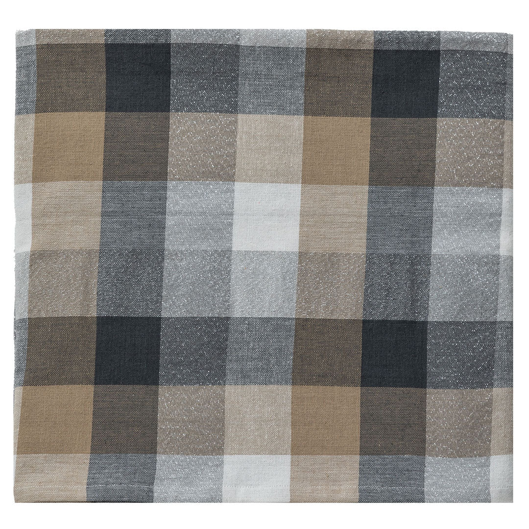 Tovaglia Lovely Reindeer 140x180 cm Check Grey