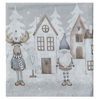 Tovaglia Lovely Reindeer 140x180 cm Reindeer Village Grey