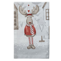 Runner Lovely Reindeer 45x140 cm Reindeer Village Red