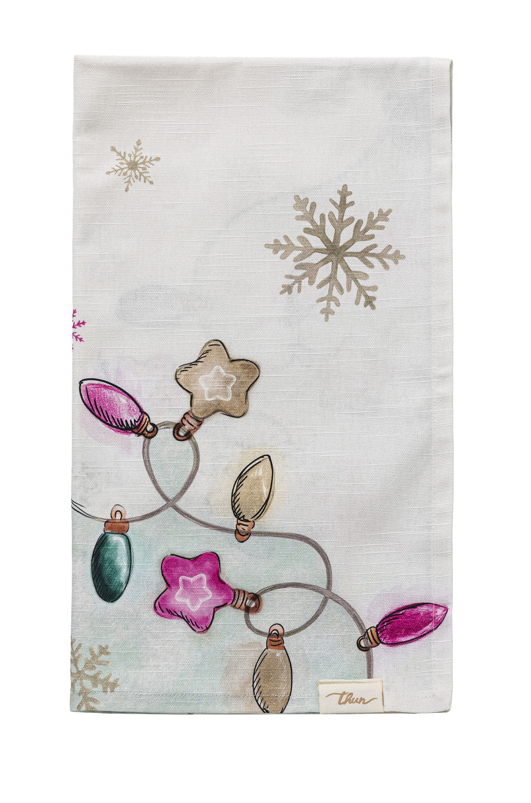 THUN® Runner Stampa Digitale Natale - Fantasia Luci Lights Multicolor