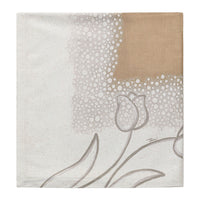 THUN® Tovaglia Stampata 160x270 New Elegance - Fantasia Tulipani Tulips Beige